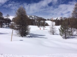 snowy mountains